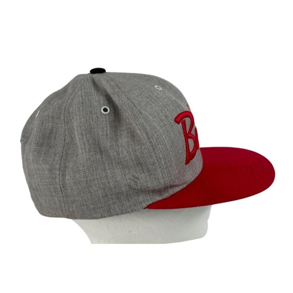 Mitchell & Ness Chicago Bulls Grey Red Snapback Hat Nostalgia Co - Picture 4 of 12